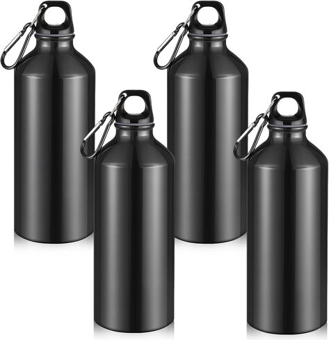 CHENGU 10 Pcs Aluminum Water Bottle 20 oz Reusable Bottles Lightweight Leak Proof Aluminum Sports Travel Bottles with Twist Cap Buckle for Gym, Hiking, Cycling, Camping, Fishing in Saudi Arabia