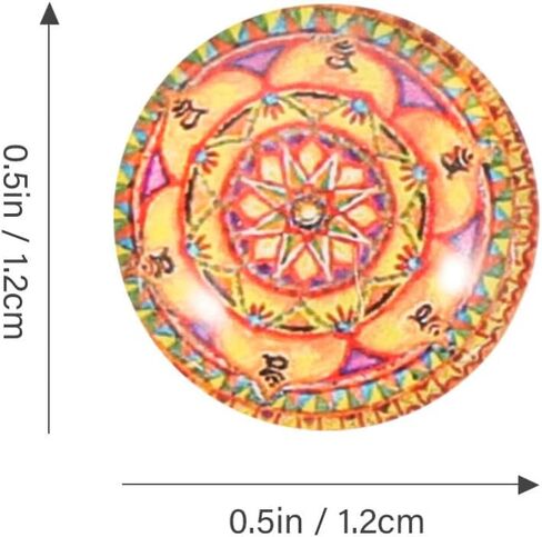 IMIKEYA 200pcs Round Glass Cabochons, 12mm Mixed Color Stones for Jewelry Making, Mosaic Tiles Supplies for Crafts (Mixed Color) in Kuwait