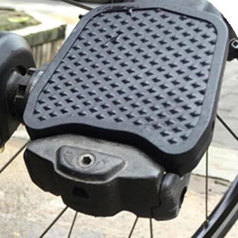 SPD Pedal Conversion Plates, 7x7cm Black ABS Flat Pedal Adapters for SPD Bike Clipless Pedals in Saudi Arabia