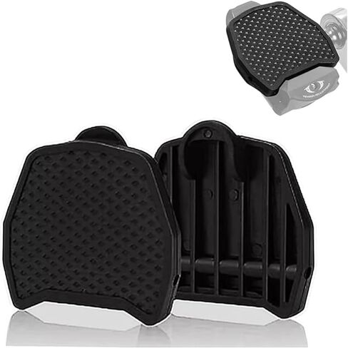 SPD Pedal Conversion Plates, 7x7cm Black ABS Flat Pedal Adapters for SPD Bike Clipless Pedals in Saudi Arabia