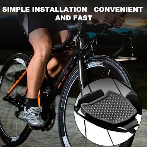 SPD Pedal Conversion Plates, 7x7cm Black ABS Flat Pedal Adapters for SPD Bike Clipless Pedals in Saudi Arabia