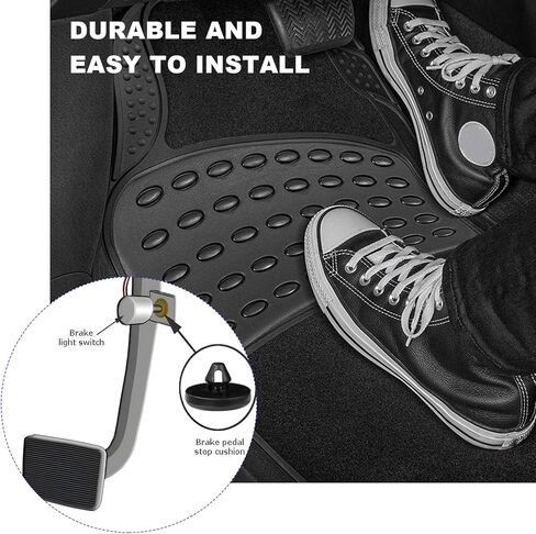 4 PCS Brake Switch Stopper, Car Brake Pedal Pad Replacement Compatible with 90541-06036, Light Switch Stopper Clutch Pedal Stop Clip for Cars Trucks SUVs, Car Accessories in Kuwait