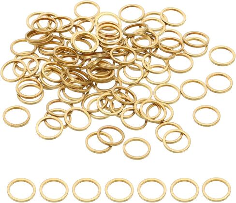PATIKIL 28mm OD x 26.5mm ID Earring Beading Hoop, 100Pcs Solid Copper Beading Finding Ring in Kuwait