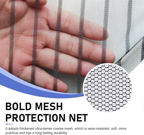 2 PCS 31.49" x 41.33" Car Grill Protection Mesh, High-Density Front Grill Filter Radiator Protection with 8 Hooks, Car Grille Air Intake Dustproof Net, Universal for Most Cars (Black) in Kuwait