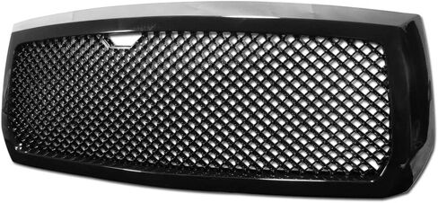 7422438980946 Compatible With 2005-2007 Dodge Dakota Glossy Black Mesh Front Bumper Grill Grille in Kuwait