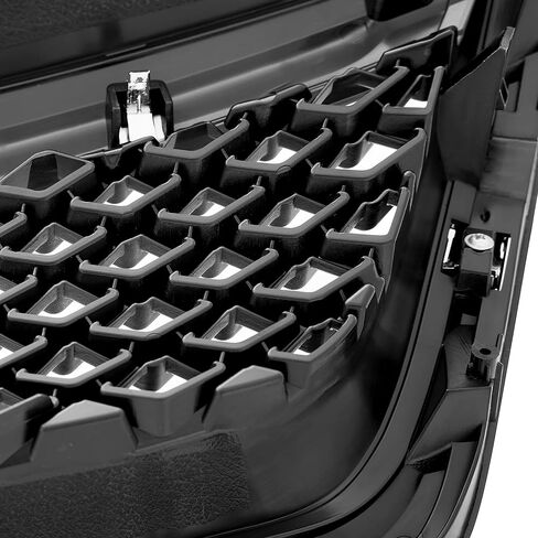 KARPAL Front Bumper Grille Chrome Trim Grill Mesh Grill Compatible With 2016 2017 Subaru XV Crosstrek Replacement 91122FJ020 SU1200151C 91123FJ040 SU1210100 in Kuwait