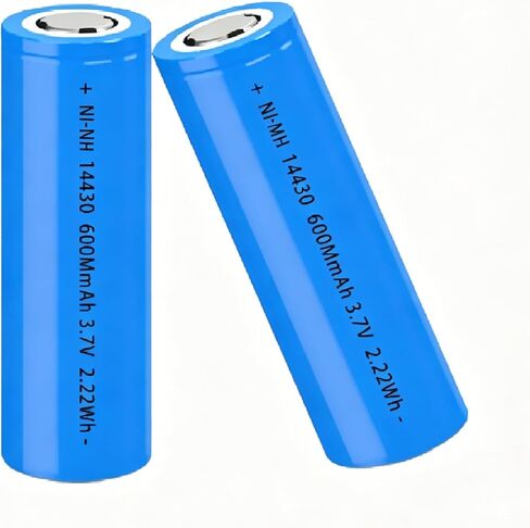 (2-Pack) 14430 Ni-MH Rechargeable Battery 3.2V 600mAh for Ourdoor Gardan Solar Light, Eco-Friendly and Safe in Saudi Arabia