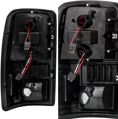 AKKON - For 2000-2006 Suburban Tahoe Yukon XL Denali Liftgate Model Style G2 Black C-Sty LED Tail Lights Brake Lamps Pair in Kuwait