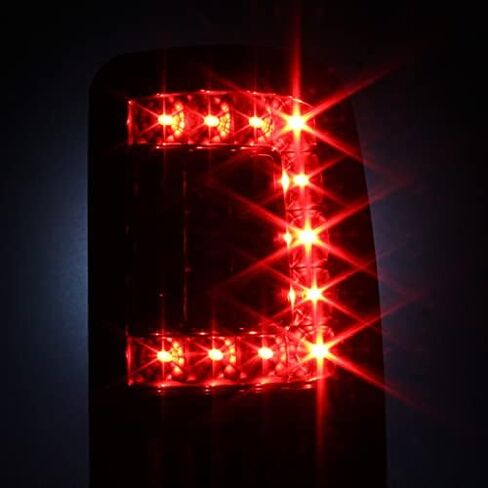 AKKON - For 2000-2006 Suburban Tahoe Yukon XL Denali Liftgate Model Style G2 Black C-Sty LED Tail Lights Brake Lamps Pair in Kuwait