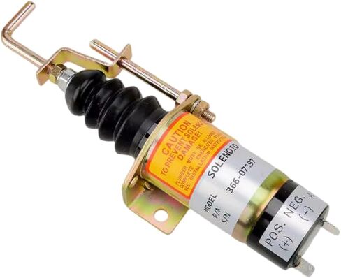 12VDC الوقود إيقاف الملف اللولبي 366-07197 1502 1502-12C7U2B2S1 SA-3405T يناسب ليستر بيتر LPW LPWS LPWT لبوبكات لوودوارد لمحرك الديزل بيركنز in Kuwait