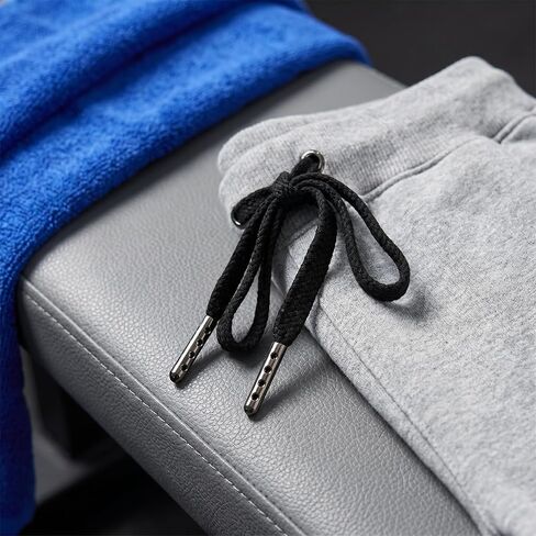 SYNTHORA 2pcs 46 Inch Cotton Drawstring Replacement with Metal Tips, Premium Hoodie String with Easy Threader for Sweatpants, Shorts, Jackets, Hats (Black Flat+Silver) in Saudi Arabia