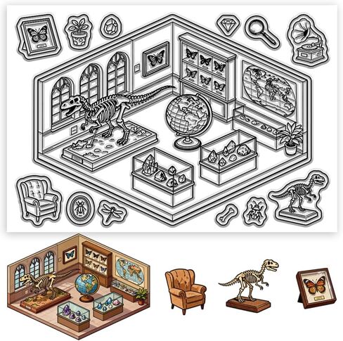 Clear Stamps Capybara's Birthday Transparent Stamps Happy Birthday Silicone Clear Seals for DIY Scrapbooking Photo Album Decoration, 4.3×6.3 inch in Saudi Arabia