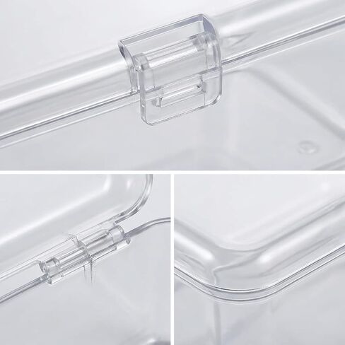 4 Pack Clear Plastic Card Deck Box Playing Card Storage Cases Blank Deck Boxes, Standard Size Holders for Game Cards Trading Cards and Small Accessories Home Organization in Saudi Arabia