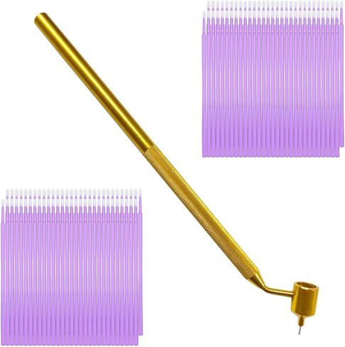 YoRise 100PCS 0.5mm Car Touch Up Paint Pen, Fillable Detailing Fine Line Fluid Writer Applicator Pens, Paint Touch Up Pen, Automotive Scratch Repair Tool Kit (Purple) in Kuwait