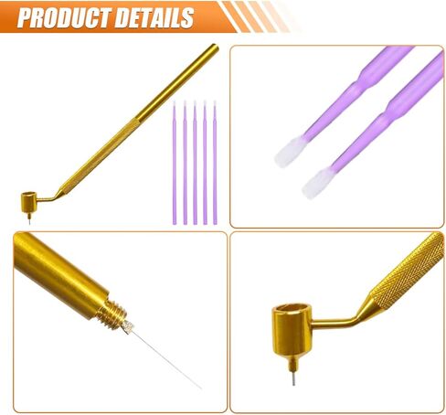 YoRise 100PCS 0.5mm Car Touch Up Paint Pen, Fillable Detailing Fine Line Fluid Writer Applicator Pens, Paint Touch Up Pen, Automotive Scratch Repair Tool Kit (Purple) in Kuwait