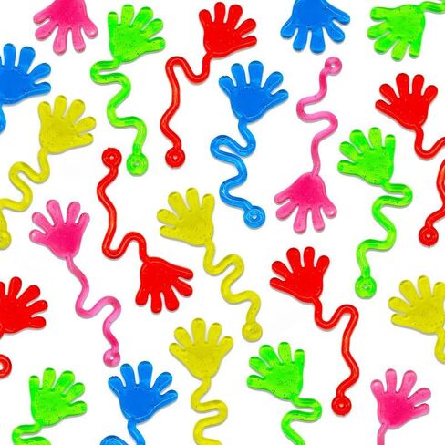 30 PCS Party Favors Sticky Hands Bulk for Kids 4-8,8-12 Year Stretchy Sticky Hand Feet Goodie Bags Stuffers for Kids Classroom Prizes End of Year Student Gifts Birthday Trinkets Slap Hand in Saudi Arabia