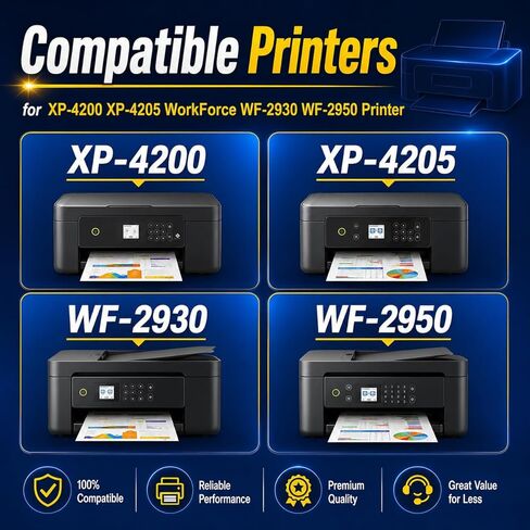Remanufactured for Epson 232XL Ink Cartridges Combo Pack (10Pack) Latest Upgrade for 232 XL for Epson XP-4200 XP-4205 Workforce WF-2930 WF-2950 Printer 4 Black 2 Cyan 2 Magenta 2 Yellow in Saudi Arabia