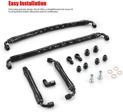 Turbocharger Coolant Line Upgrade Kit for Ford F-150 3.5L 2011-2016, Expedition 2015-2017, Lincoln Navigator 3.5L 2015-2017, Transit 2013-2024 - Aftermarket Replacement Part in Kuwait