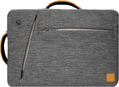 BPC 3-in-1 Messenger & Backpack, Durable 15-Inch Laptop Carrier with Front Zipper Pockets, Straps, Earphone Port for Business & Commute (Gray) in Saudi Arabia