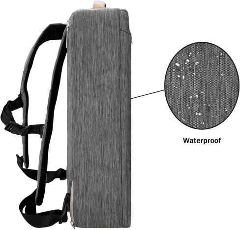 BPC 3-in-1 Messenger & Backpack, Durable 15-Inch Laptop Carrier with Front Zipper Pockets, Straps, Earphone Port for Business & Commute (Gray) in Saudi Arabia