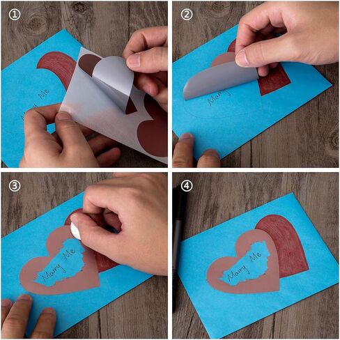 120 Pieces 3 Inch Heart Shape Scratch Off Stickers Labels for DIY Valentine's Day Scratch Off Cards in Kuwait