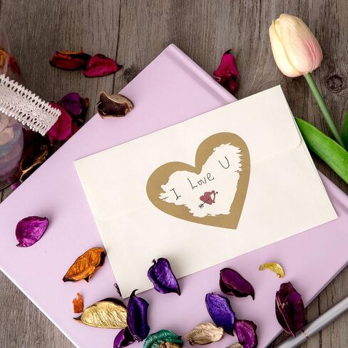 120 Pieces 3 Inch Heart Shape Scratch Off Stickers Labels for DIY Valentine's Day Scratch Off Cards in Kuwait