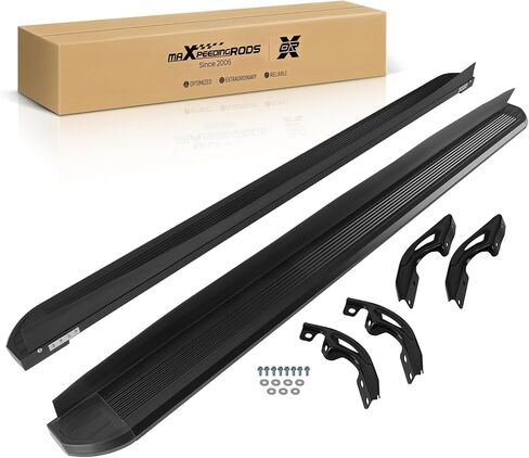 لوحات تشغيل maxpeedingrods متوافقة مع Honda Pilot 2023 2024 2025، مجموعة من قطعتين من قضبان Nerf الجانبية المصنوعة من سبائك الألومنيوم باللون الأسود، تحميل 600 رطل in Kuwait