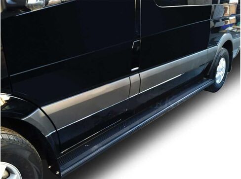 Black Horse Off Road - Black Commercial Running Compatible with Ford E-150 250 350 450 Econoline/Chevy Express 1500 2500 3500 4500 / GMC Savana 1500 2500 3500 4500 with 102" Wheelbase in Kuwait