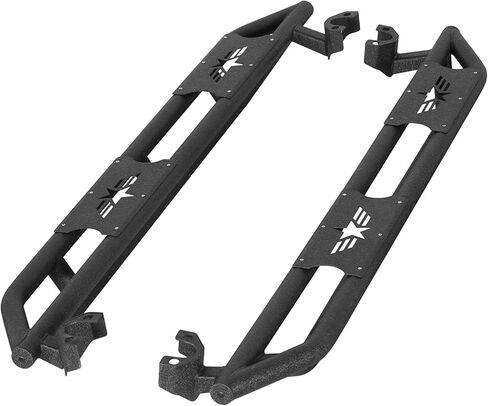 Hooke Road Wrangler JKU Side Step Running Board Nerf Bars Compatible with 2007-2018 Jeep Wrangler JK Unlimited 4 Doors in Kuwait