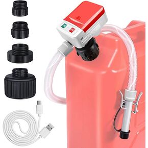 Electric Fuel Transfer Pump, Portable gas pump for gas can, Gasoline, Oil Transfer, Battery USB Powered Automatic Gas Can Pump with Adapters, Hose, Auto-Stop in Saudi Arabia
