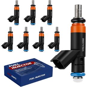 Fuel Injectors 05037479AA FJ732 4Holes Fits for:2009-2017 Ram 2500 5.7L 2009-2018 Ram 1500 for:2010-2016 2018 Dodge Charger Durango for:Jeep Grand Cherokee Set of 8 Hemi 5037479AC in Saudi Arabia
