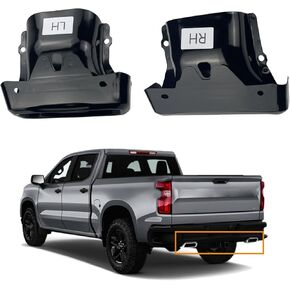 1 PAIR 2253506 Exhaust Tips Bezels GLOSS Black for Chevrolet Chevy Silverado/GMC Sierra 1500(2019 2020 2021 2022 2023 2024),84434641 Left Exhaust Tailpipe Tip Sleeve 84434642 Right Exh Tail Pipe Port in Saudi Arabia
