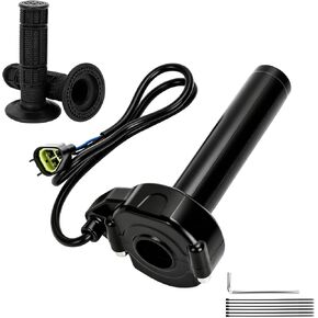 Electric Dirt Bike Throttle Replacement for Yozma In10 Valtinsu Strike Shadow SX, Full Twist Throttle Handle Grips for Yzma Yozama in 10 E Bike Electric Mini Dirt Bike Motorcycle 3 Pin Male in Saudi Arabia