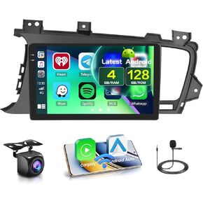 Android Upgraded Car Stereo for Kia Optima K5 2010-2013, 2+64GB 9'' HD Touch Screen Car Radio with Wireless Carplay, Android Auto, GPS, WiFi, Bluetooth, SWC, Mic, Backup Camera Mirror Link, FM in Saudi Arabia