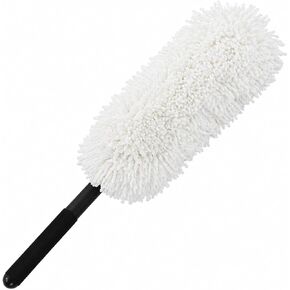 HI-TECH Industries Microfiber Jumbo Duster MFJD-1 - منفضة سيارة خالية من الخدوش مقاس 27 بوصة لحبوب اللقاح والغبار والحطام الخفيف، آمنة على طلاء الكروم والزجاج، وتتضمن حقيبة تخزين in Kuwait
