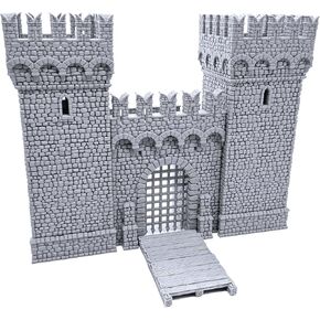 Port Winterdale Gatehouse by Printable Scenery, 3D Printed Tabletop RPG Scenery and Wargame Terrain 28mm Miniatures in Kuwait