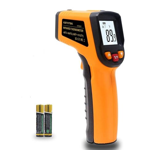 Digital Infrared Thermometer Temperature Gun -58°F-1112 °F(-50°C - 600°C) Handheld Non Contact IR Laser Thermometer KT600Y for Cooking Meat Refrigerator Pool Pizza Oven BBQ Food in Saudi Arabia