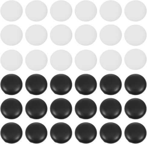 DECHOUS 2bags Ceramic Go Game Pieces Small Flat Beads in High-Gloss Finish Travel-Friendly Go Chess Accessories for Adults for Educational Play and Family Fun in Kuwait