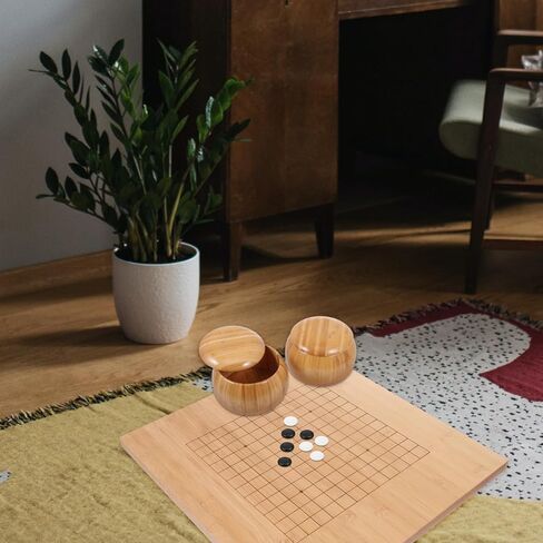 DECHOUS 2bags Ceramic Go Game Pieces Small Flat Beads in High-Gloss Finish Travel-Friendly Go Chess Accessories for Adults for Educational Play and Family Fun in Kuwait