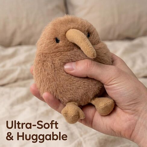 Freetoes Screaming Kiwi Bird Plush Toy 4.5 inch,Cute Bird Stuffed Animal Desk Toy,Makes Fun Screaming Kiwi Sounds,Funny Weird Stuffed Animal Gag Gifts for Valentine Christmas,Pranks Stuff for Adults in Saudi Arabia