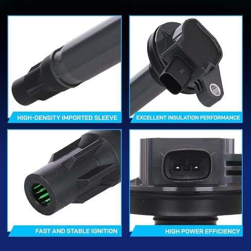 BDELI Set of 6 Ignition Coil Pack and Spark Plugs Fits for 3.7 3.5 V6 Ford Edge Flex Taurus Lincoln MKS MKT MKZ MKX Mercury Sable 2008 2009 2010 2011 2012 2013 2014 2015 2016 UF553 5019 in Kuwait