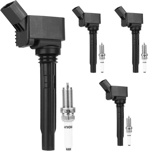 Autoexact Ignition Coils and Spark Plugs Set Fit for BMW 2007-2013 328i 528i 325i 128i 328xi 330i 530i 525i 530xi 325xi 528xi 330xi X3 X5 Z4 3.0L L6, Replace for UF592 95712, 6 Coil Packs + 6 Plugs in Saudi Arabia