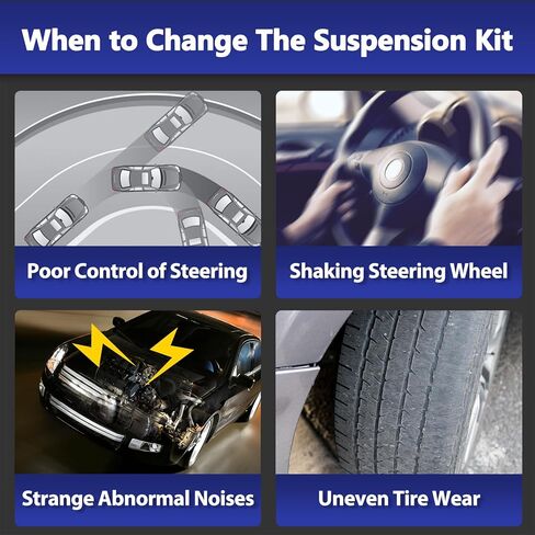 10pcs Front Suspension Lower Control Arm with Ball Joint Sway Bar Link Inner Outer Tie Rod Boot Replacement for 2014-2020 Nissan Rogue 2017-2022 Rogue Sport 2017-2019 Nissan Qashqai in Kuwait