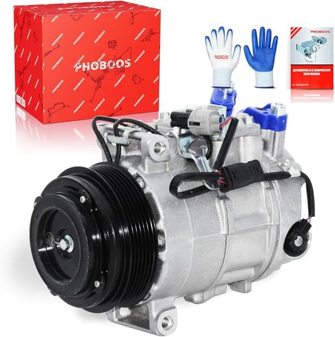 ضاغط تكييف الهواء PHOBOOS مع قابض متوافق مع مرسيدس بنز E250 2014-2016، E300 2015-2016، E350 2014 2016، E400 2016-2017، GLK250 2013-2015، CLS400 2015-2017، SL400، ML350، المرجع. 8302600 in Kuwait