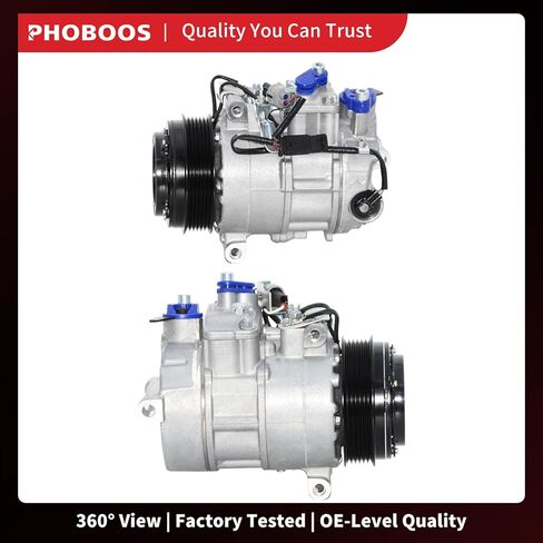 ضاغط تكييف الهواء PHOBOOS مع قابض متوافق مع مرسيدس بنز E250 2014-2016، E300 2015-2016، E350 2014 2016، E400 2016-2017، GLK250 2013-2015، CLS400 2015-2017، SL400، ML350، المرجع. 8302600 in Kuwait