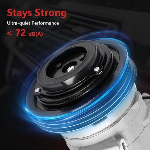 HYR New Air Conditioner AC Compressor with Clutch Compatible with Acura TL 2009-2014, TSX 2010-2014, RDX 2013-2015 & Honda Accord 3.5L 2008-2012, Accord 2.0L 2014, Crosstour 3.5L 2012#CO 29030C in Kuwait