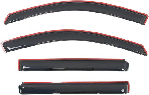 in Channel Window Rain Guards, Compatible with 2010-2017 GMC Terrain, Slim in-Channel Style Smoke/Tinted Acrylic, 4PCS, Side Window Deflectors in Kuwait