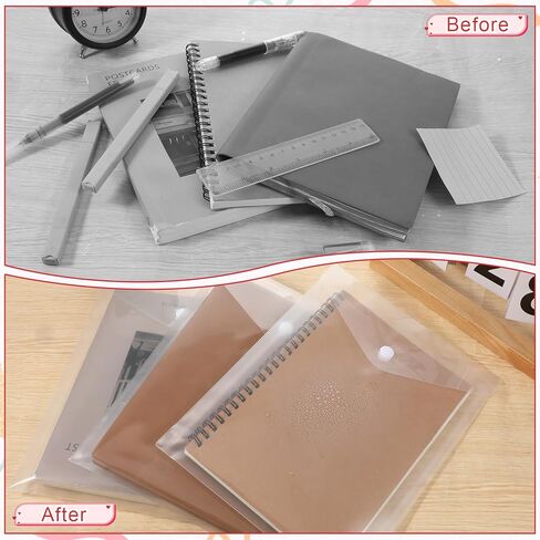 80 Pack Reusable Stamp and Die Storage Pockets 7" x 9.4 Clear Plastic Envelopes Waterproof Sticker Organizer Receipt Holder Photo Storage Folders for Scrapbooking Paper Card Craft in Saudi Arabia