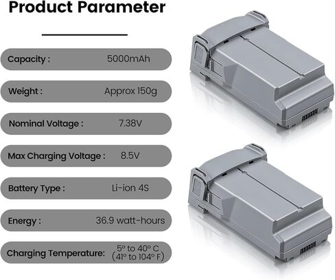 COOLSHOW Intelligent Flight Mini 5 Pro/4 Pro/Mini3 Series Battery 1 Pack 5000mAh Offer 52 Mins of Max Flight Time Compatible with DJI Mini 5 Pro/Mini 4/3/3 pro Plus in Saudi Arabia