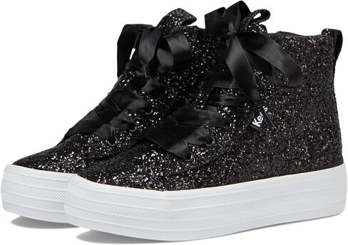 حذاء رياضي Keds Girl's Triple Up Hi Top Glitter Celeb (الطفل الكبير الصغير). in Saudi Arabia
